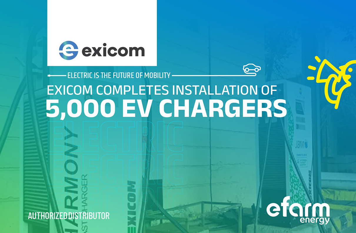 exicom completes installation of 5000 EV chargers